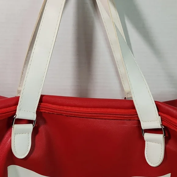 Faux Leather Red Budweiser Soft-sided Cooler Bag - Picture 5 of 12